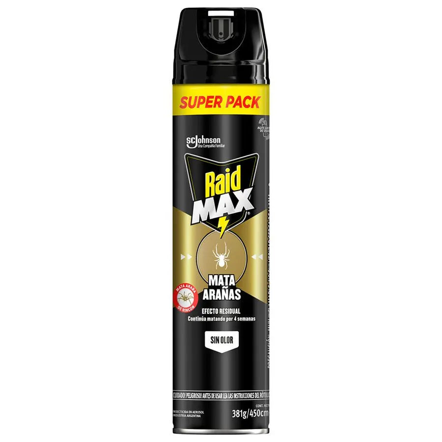Insecticida Raid Max Mata Arañas 450cc