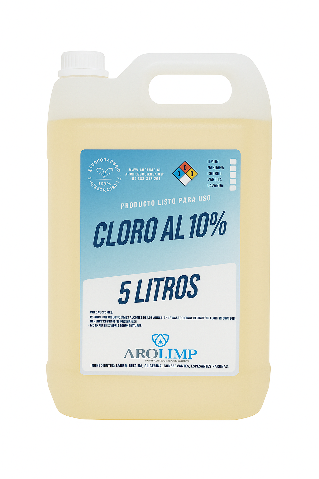 Cloro al 10% 5L