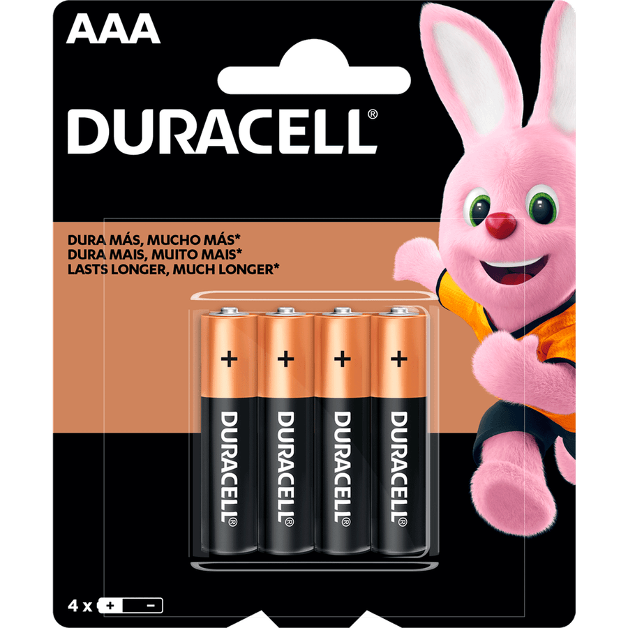 Pilas Alcalinas AAA 4un Duracell