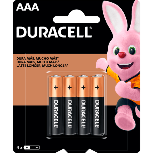 Pilas Alcalinas AAA 4un Duracell