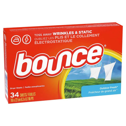 Toallas Antiestática y Suavizante, Bounce - 34 unidades