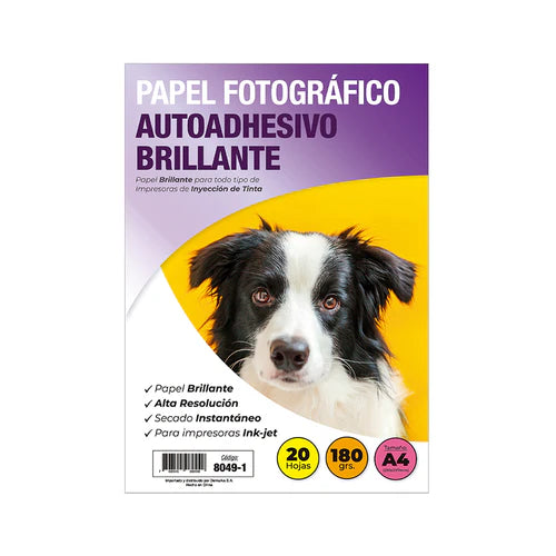 Papel Fotográfico Adhesivo 20H Adetec