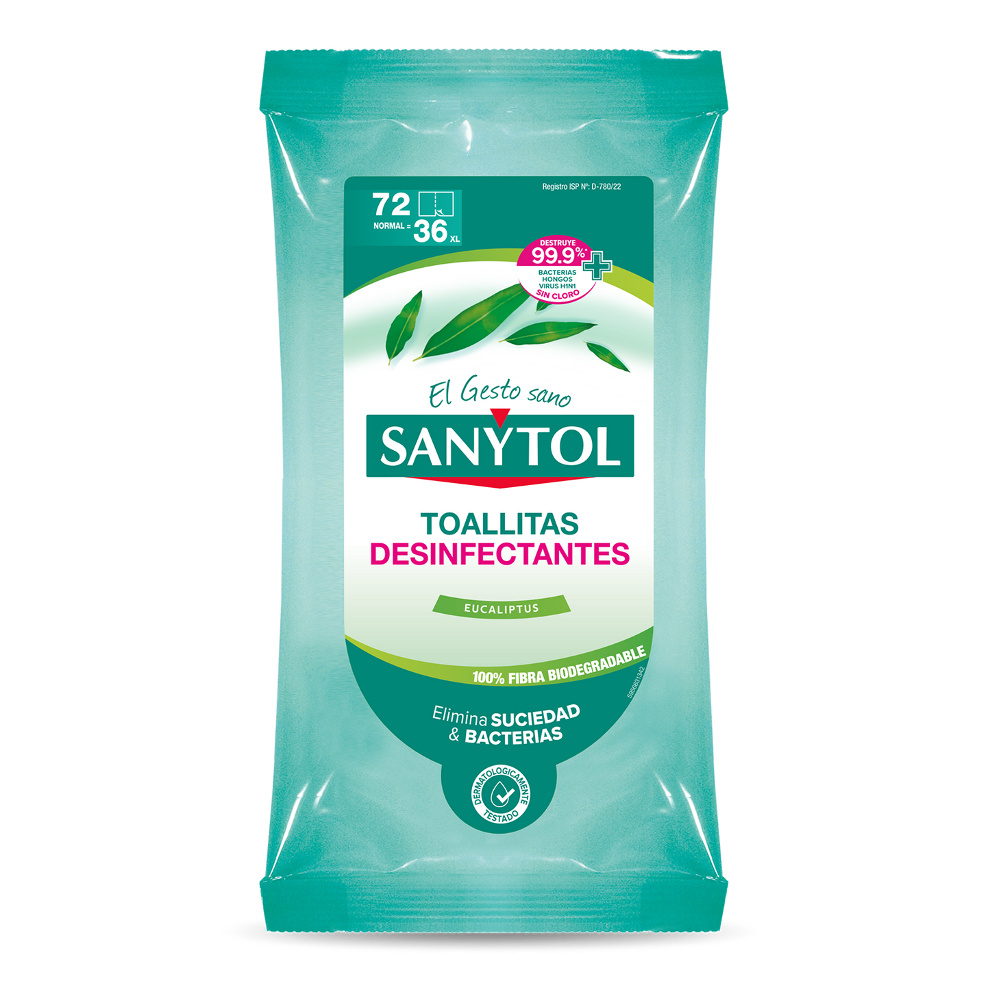 Toallitas Desinfectantes 72un Sanytol