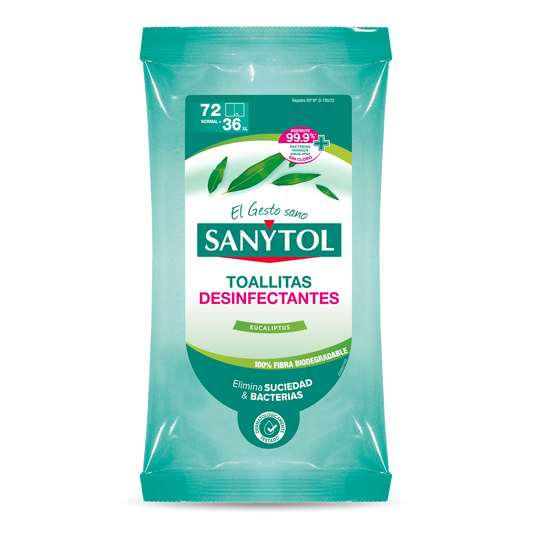 Toallitas Desinfectantes 72un Sanytol