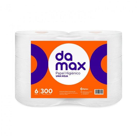 Papel Higiénico Damax 6x300m