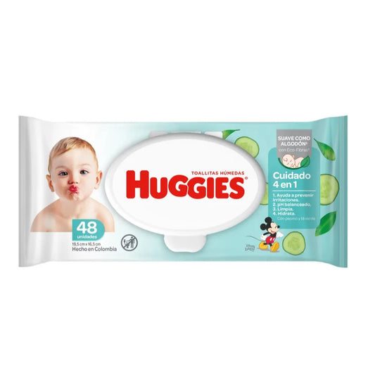 Toallitas Humedas Huggies, 4 en 1 - 48 unidades