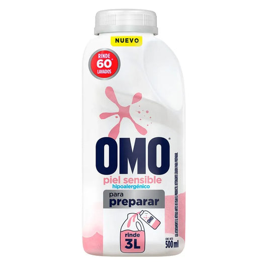 Detergente líquido Omo Piel Sensible para diluir 500 ml
