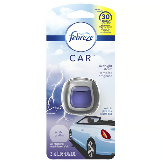 Aromatizante Automóvil Midnight Storm, Febreze - 1 unidad