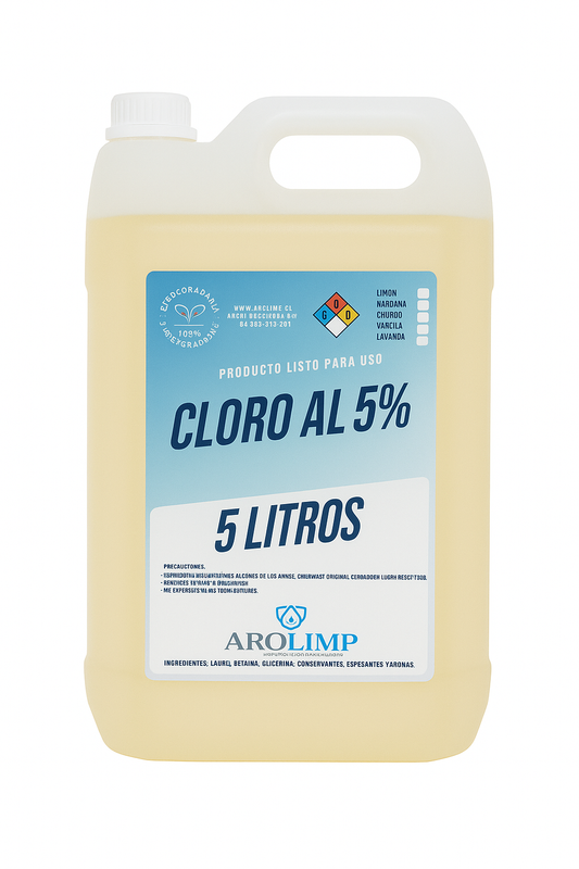 Cloro al 5% 5L