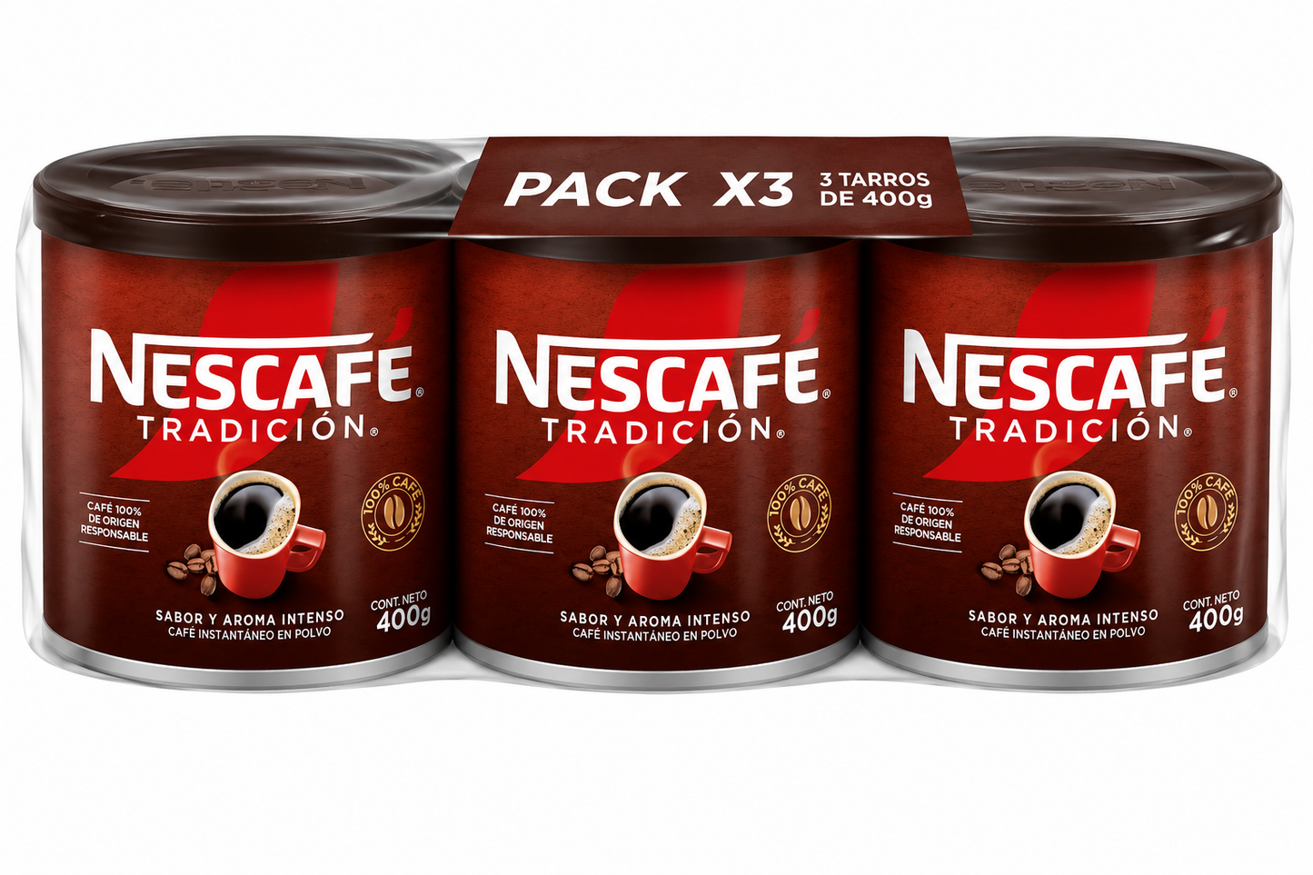 Nescafe Tradición 400g PACK 3un