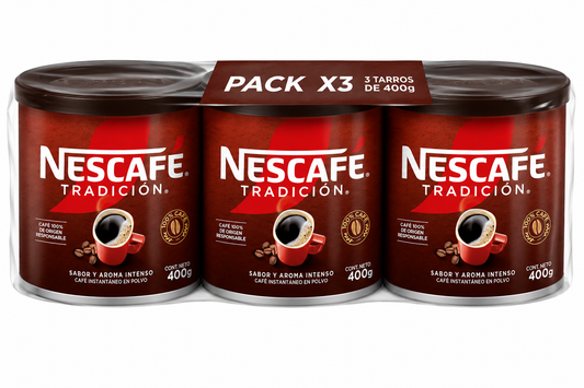 Nescafe Tradición 400g PACK 3un