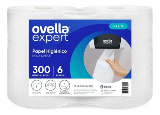 Papel Higiénico Ovella Expert 6x300m