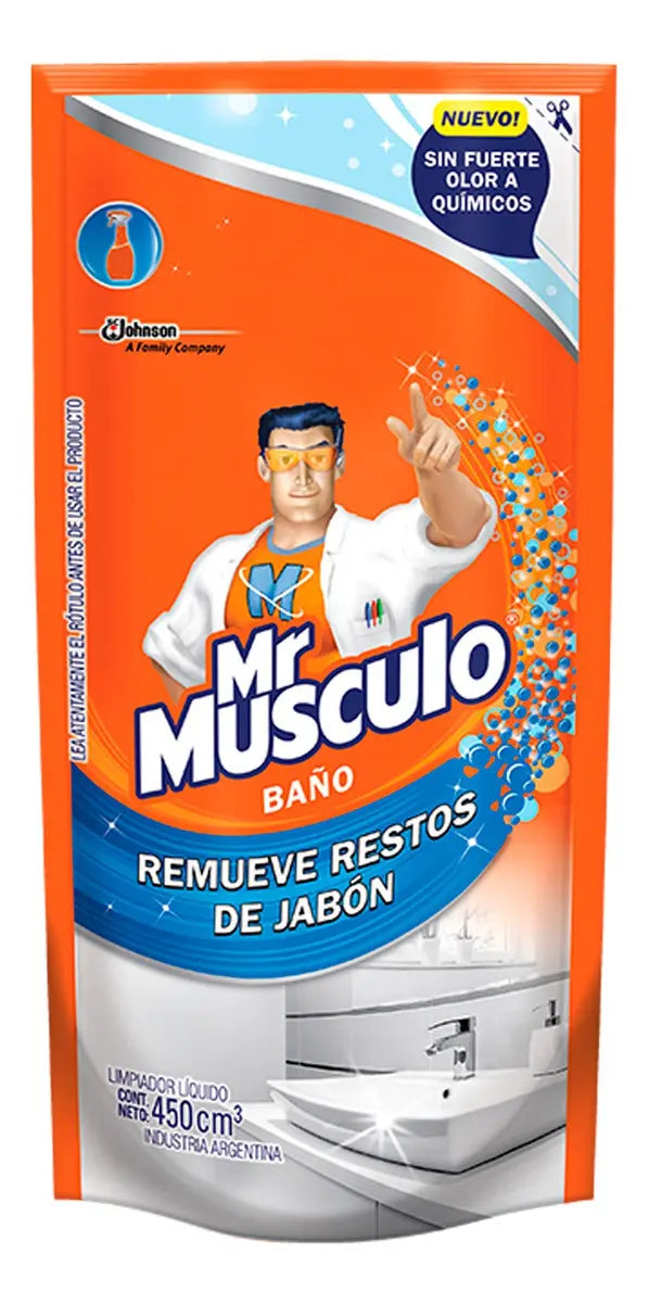 Limpiador Baño Mr Musculo Baño Doypack 450cc