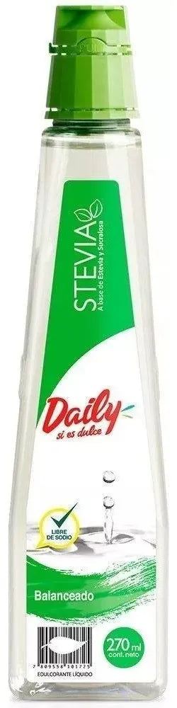 Endulzante Gotas Stevia 270ml Daily