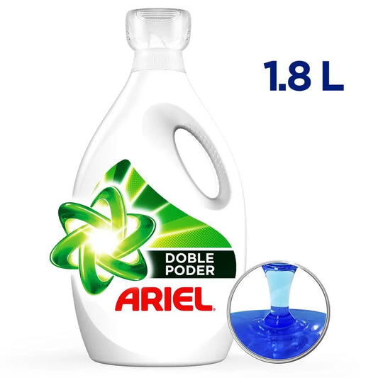 Detergente Líquido Ariel Doble Poder Concentrado 1,8L