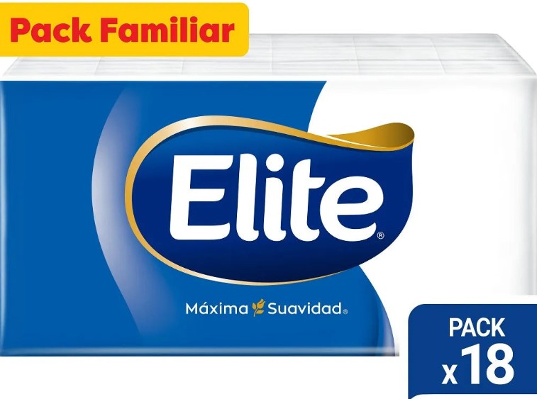 Pañuelos Triple Hoja Pack Familiar Elite, 18 paquetes - 10 unidades