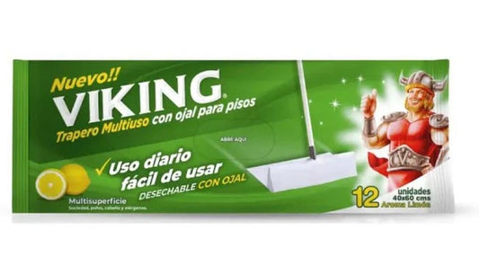 Trapero Húmedo Limpiador, Viking - 12 unidades