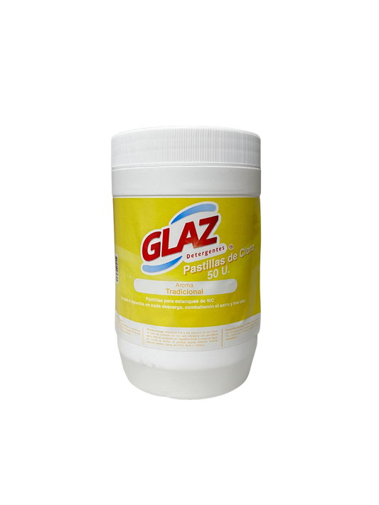 Pastilla de Cloro Estanque WC Glaz - 1kg