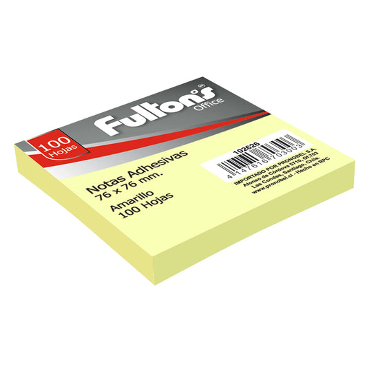 Nota Adhesiva 76x76mm 100 hojas Fultons