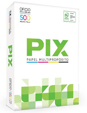 Resma de Papel PIX Tamaño Oficio