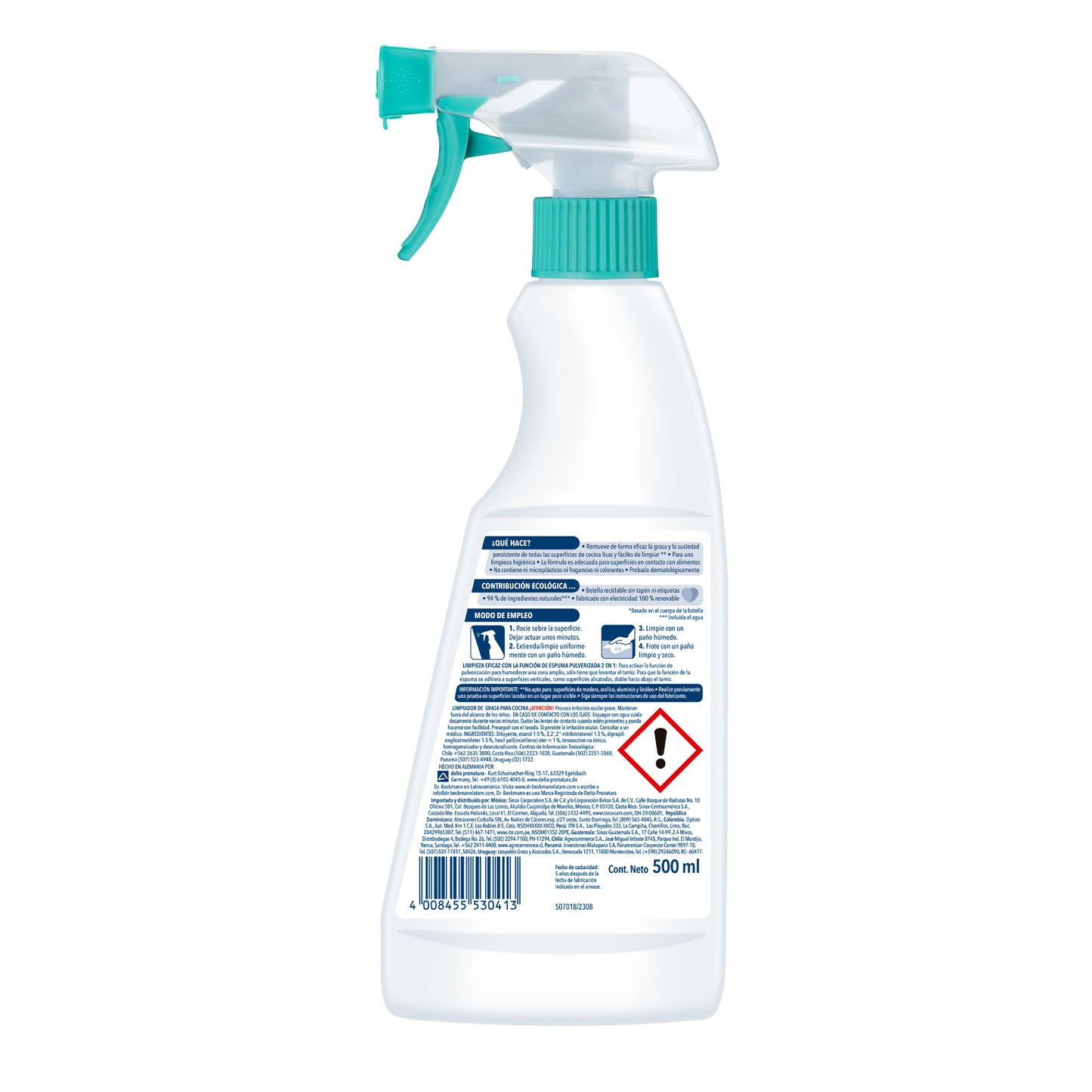 Limpiador Antigrasa, Dr Beckmann - 500ml