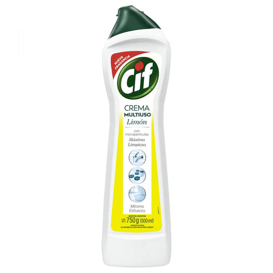 Limpiador en Crema Cif Limón 750 ml